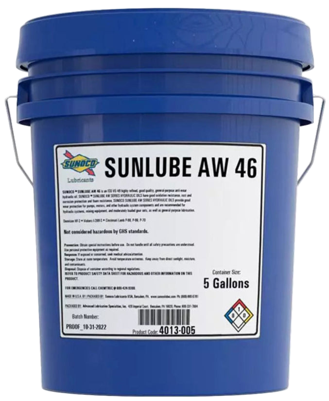 Олива гідравлічна SUNOCO SUNLUBE AW 46