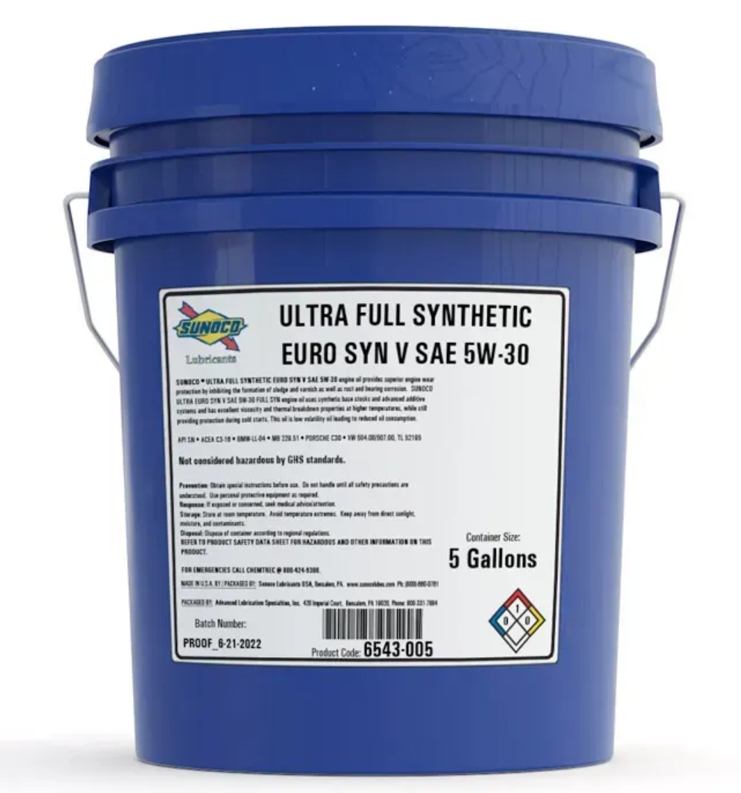 Sunoco Ultra Full Syn Euro Syn V 5w-30