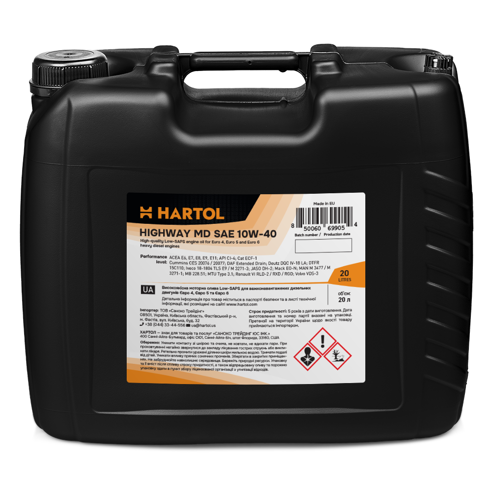 Олива моторна HARTOL Highway MD SAE 10W-40